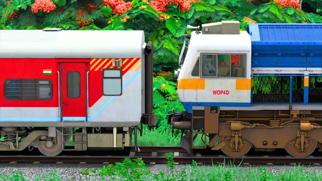 WDP4D BANKERS ATTACH IN LHB RED TRAIN | BUMPY RAILROAD | Train Simulator | Railworks 3 | NTG GAMING