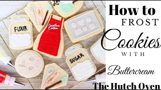 How to frost cookies with buttercream.