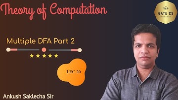 Multiple DFA Part 2 | LEC 20 | TOC | GATE CS 2022 AND 2023 | ANKUSH SIR