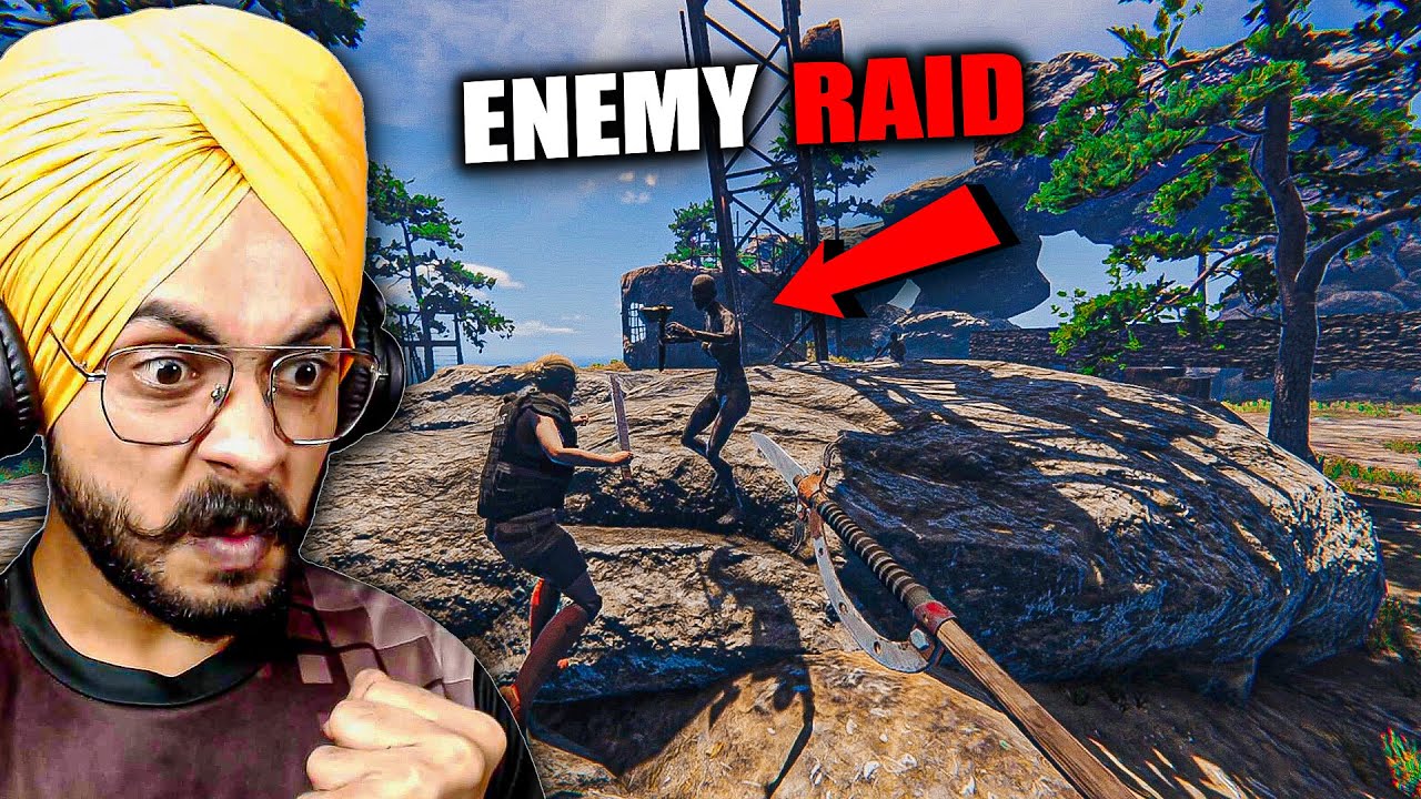 ENEMY RAID ON OUR BASE 😲 - SUNKENLAND - PART 3 (HINDI) - YouTube