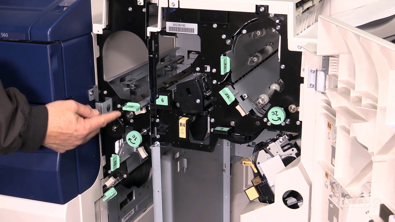 Xerox® Color 550 560 570® Finisher Jam Clearance Handles YouTube