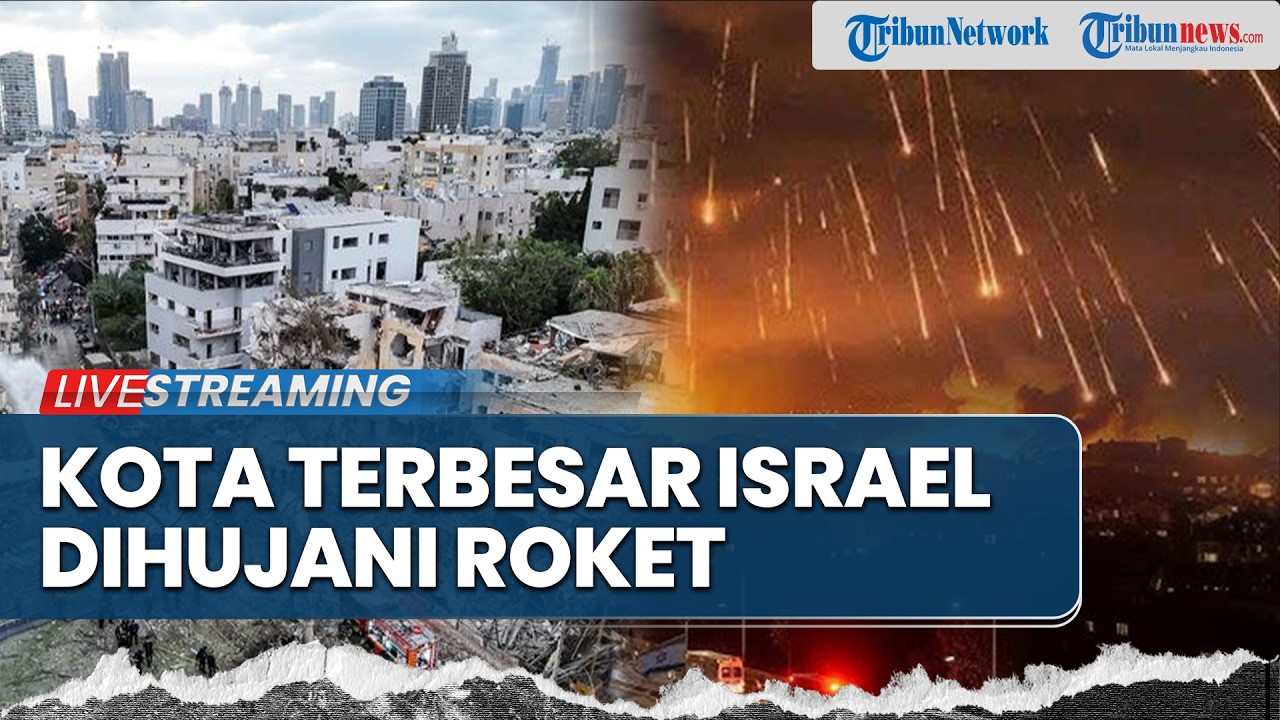 🔴Kota Besar Israel Dihujani Roket Sekutu Iran, Sirene Serangan Udara Meraung hingga Tel Aviv