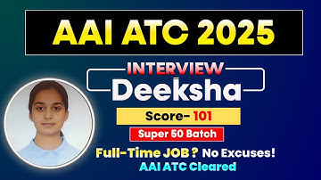 AAI ATC 2025: Deeksha’s Journey to 101 | Real Struggles, Real Success