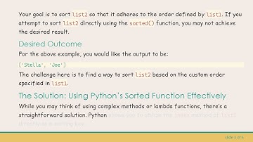 How to Create a Custom Sort Order in Python Using the Sort Function