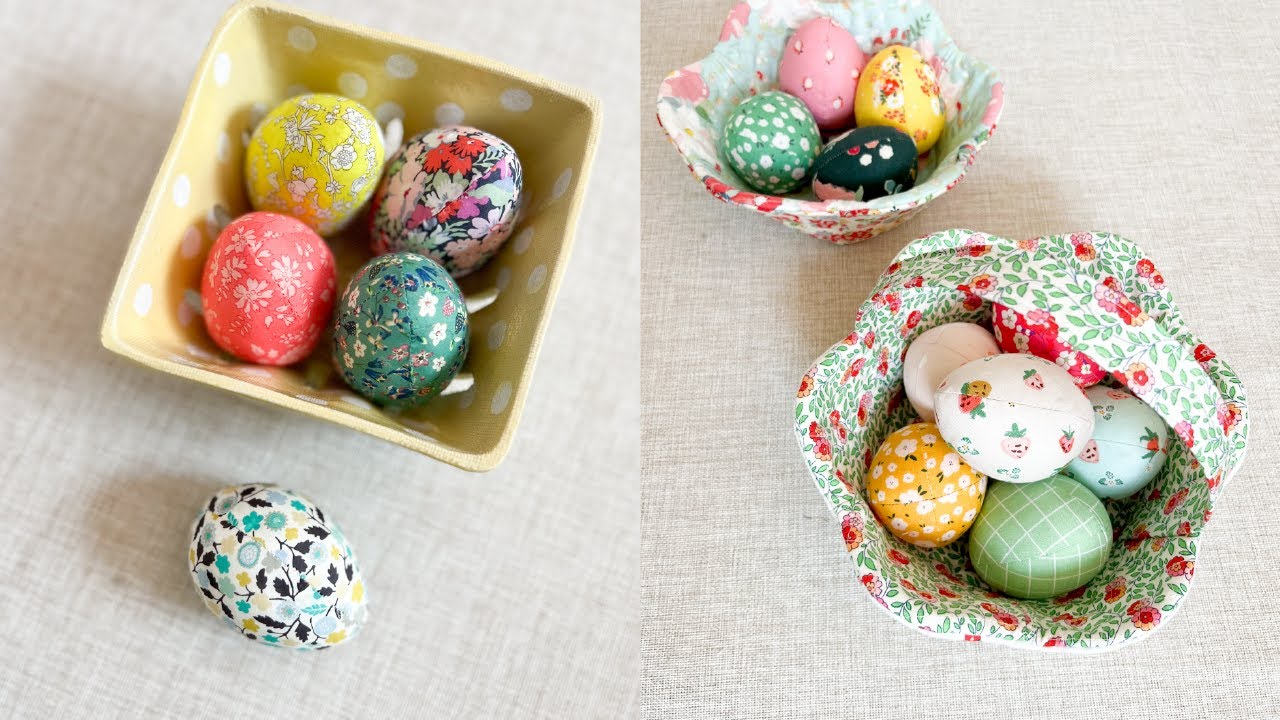 How to make Fabric Easter Eggs | Easter Craft DIY | Beginner Sewing ...