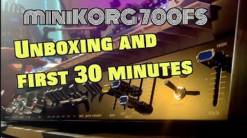 MiniKORG 700FS Unboxing, Music and First 30 mins