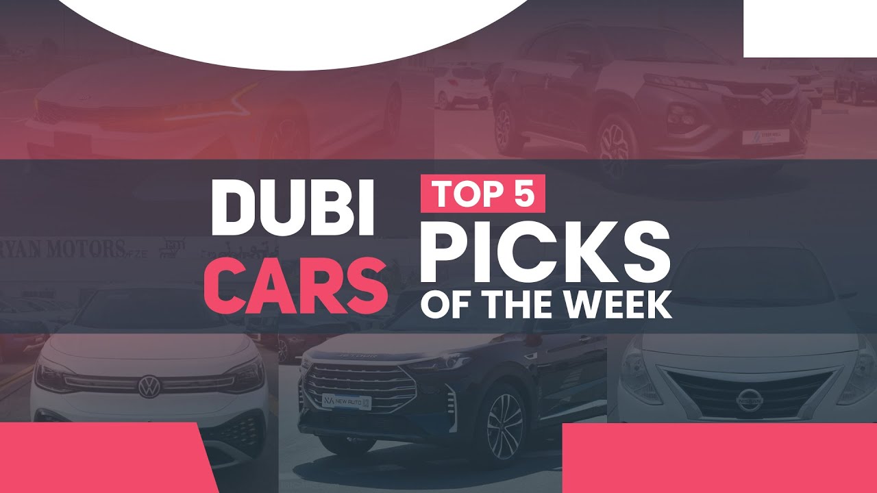 DubiCars' Top Five Car Picks of the Week | 28th August - 4th September 2023