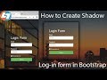 how to create login form using bootstrap - Bootstrap login form