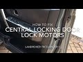 How to Fix Central Door Lock Motors - Freelander 1 and other cars