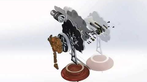 Meam 201 Stirling Engine Exploded View