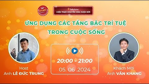 [520] [05.06.2024] Ứng dụng các tầng bậc trí tuệ vào cuộc sống | Văn Khang | Talkshow WIT STORY