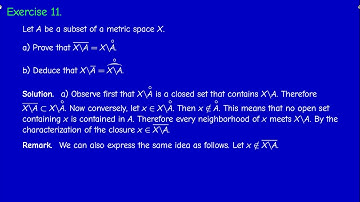 M2201 - Metric Topology - Exercises of chapter 1 - Part 3