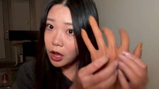 asmr roleplay | weird girl in class📚 paints your nails 💅🏼