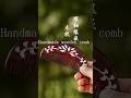 Handmade Shell-Inlaid Wooden Comb — An Ancient Love Symbol Made by Skilled Hands
