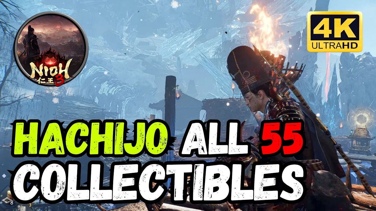 Nioh 3 | Hachijo All 55 Collectibles Walkthrough Guide | 4K 60FPS 🥷🏻☯️ #nioh3 #rpg #soulsgames