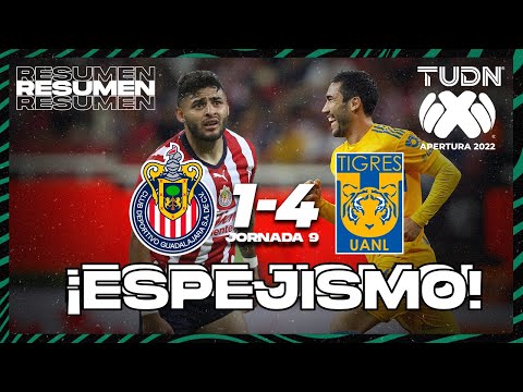 Resumen y goles | Chivas 1-4 Tigres | Liga Mx Apertura 22 -J9 | TUDN