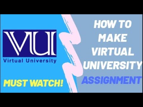 how to make assignment vu