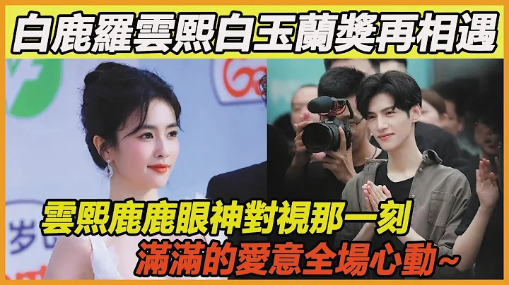 白鹿罗云熙白玉兰奖再相遇！罗云熙台下鼓掌那一刻，白鹿立马害羞了，现场涌现一片呼声：他们真的没在一起吗？ - 天天要闻