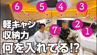 【軽キャン収納】収納スペースには「何入れてるの？」TORAO Happy1