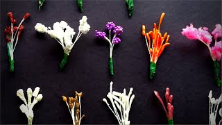 MAKE FLOWER STAMEN | BEST 12 WAYS OF MAKING STAMEN YOU SHOULD KNOW | EASY & QUICK DIY TUTORIAL