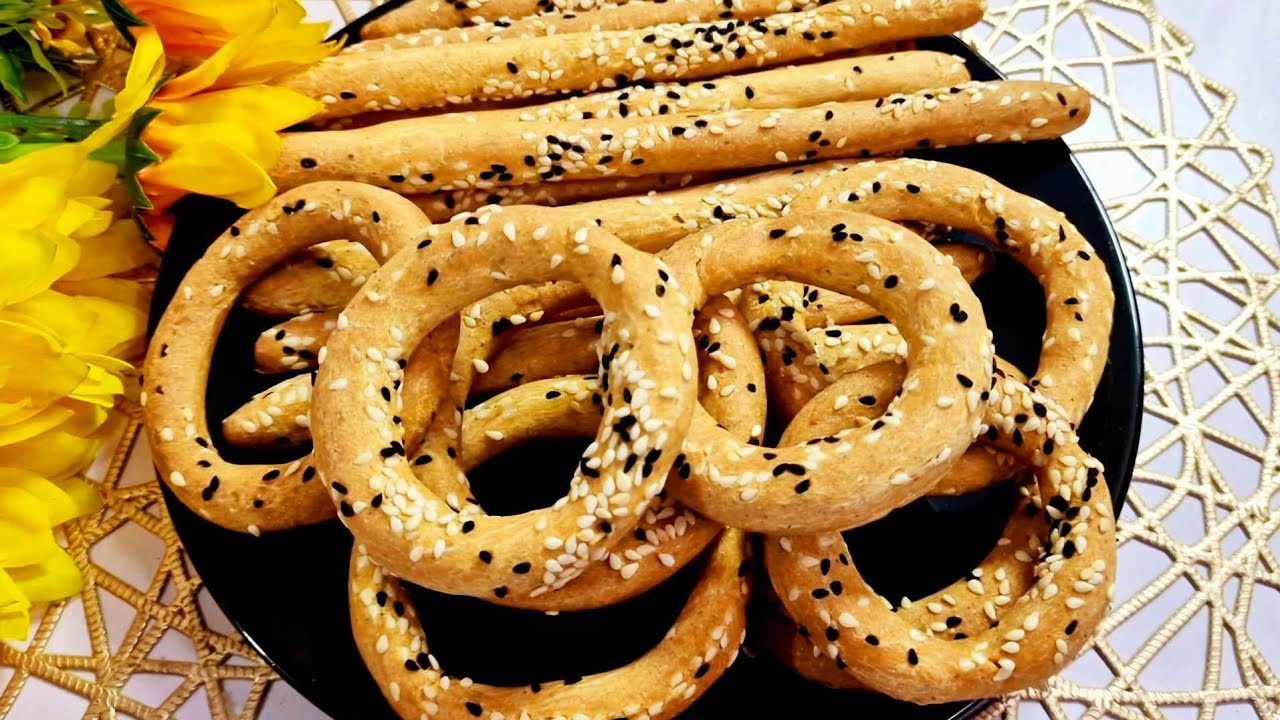 مقرمشات صحية مالحة بدون دقيق ابيض او شوفان او شعير او حتى خميرة سهلة وسريعة التحضير👌💯