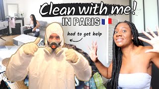 Clean my Apartment in Paris with Me! + Exterminator to the Rescue...