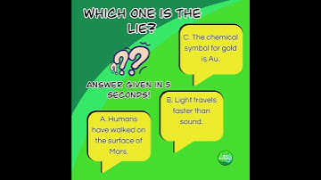 🎬 Welcome to Our Science Edition of Two Truths and a Lie! 🌍🔬 #quiz