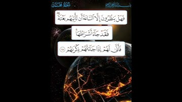 سورة محمد الآية ( 18 )