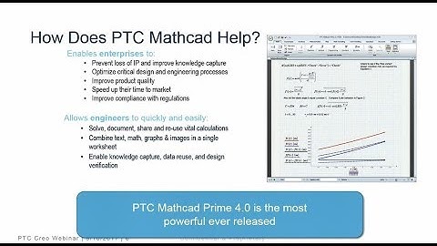 PTC Mathcad 101 Demo + Integration with Excel