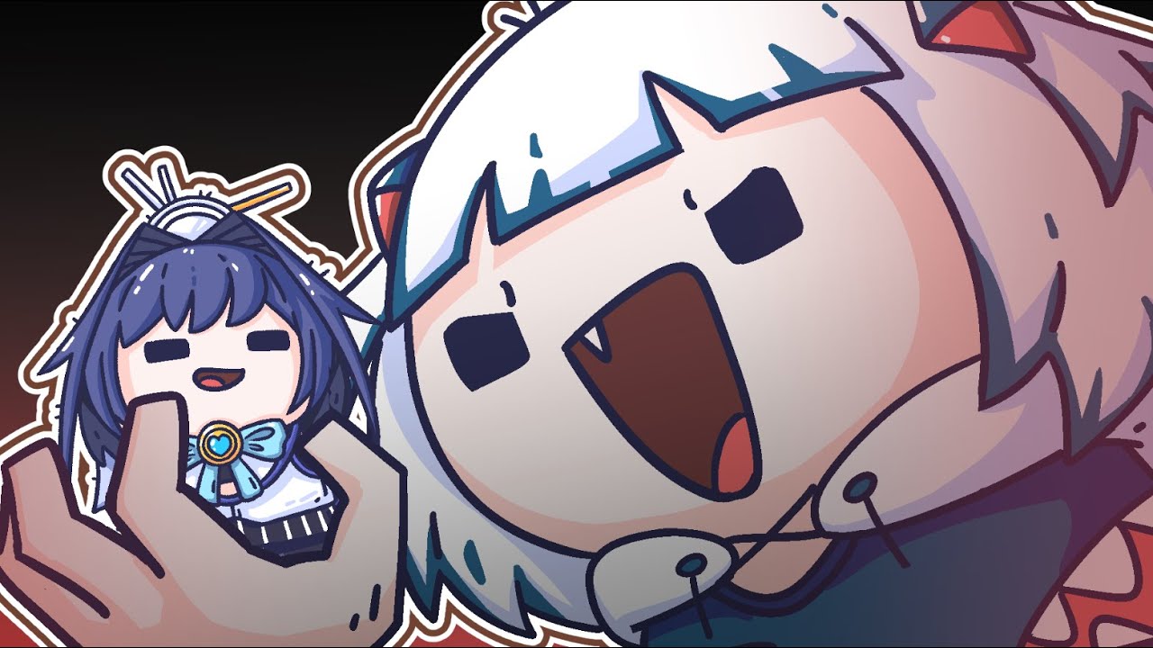 Great Gao Gura meet Time God Kronii (hololive fan animation)