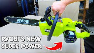 RYOBI's 40v Tools are SERIOUSLY Impressive  RYOBI Chainsaw Review