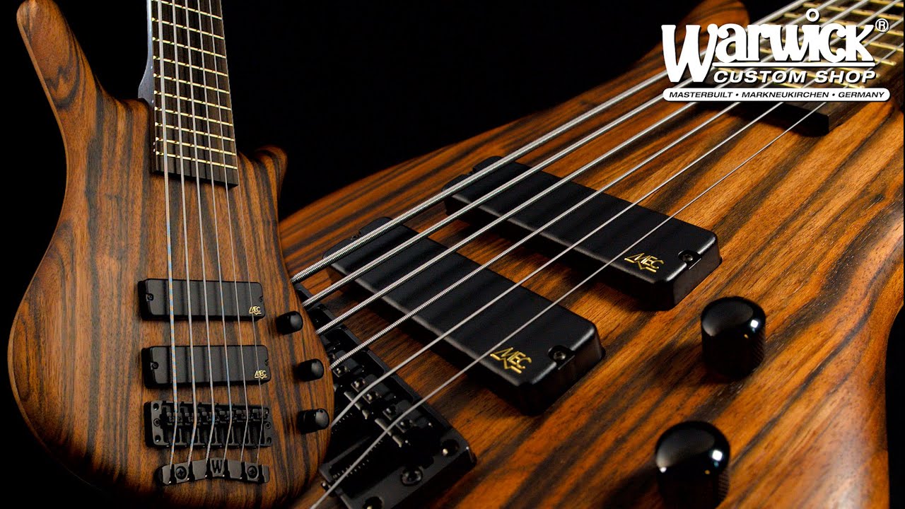 Warwick Custom Shop Masterbuilt - Thumb BO 6-String - Macassar Ebony Select  Top #17-3579