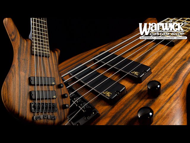 Warwick Custom Shop Masterbuilt - Thumb BO 6-String - Macassar Ebony Select  Top #17-3579