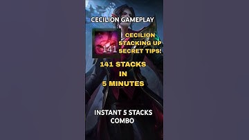 Tips And Tricks To Stack Faster In Cecilion #mlbb #mobilelegends