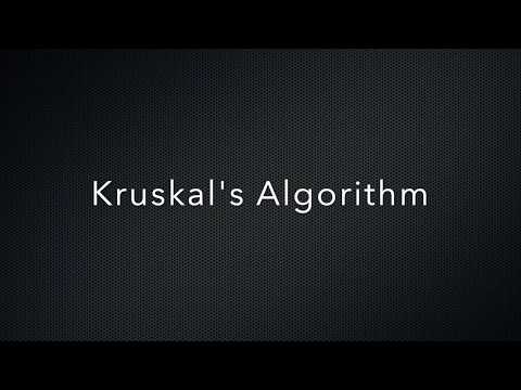 Kruskal's algorithm