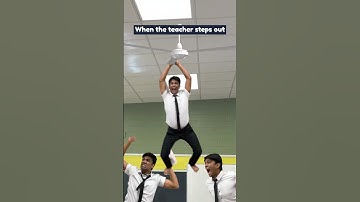 Thumbnail of When the teacher steps out | Manish Kharage #shorts