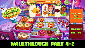 COOKING CRAZE Walkthrough Gameplay Part 4-2 | New York - Donut Stand