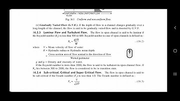 KTU - CET 203 - Fluid mechanics - Module 4 - Types of flow, Chezy