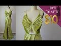 How To Sew A Butterfly Pleat Mermaid Slit Gown for $10 (Part 2 EP 04)