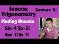 How to find Domain of Inverse Trigonometric Functions | Examples