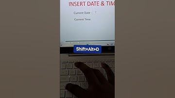 Insert date and time
