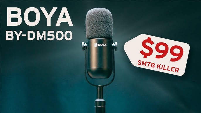 BOYA BY-DM500 Dynamic XLR Podcast Microphone