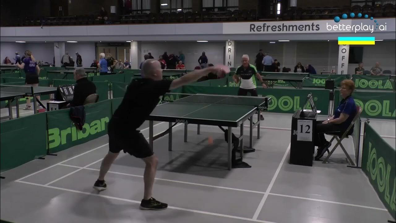 Jimmy Walsh v Paul Laverty, VETTS table tennis YouTube