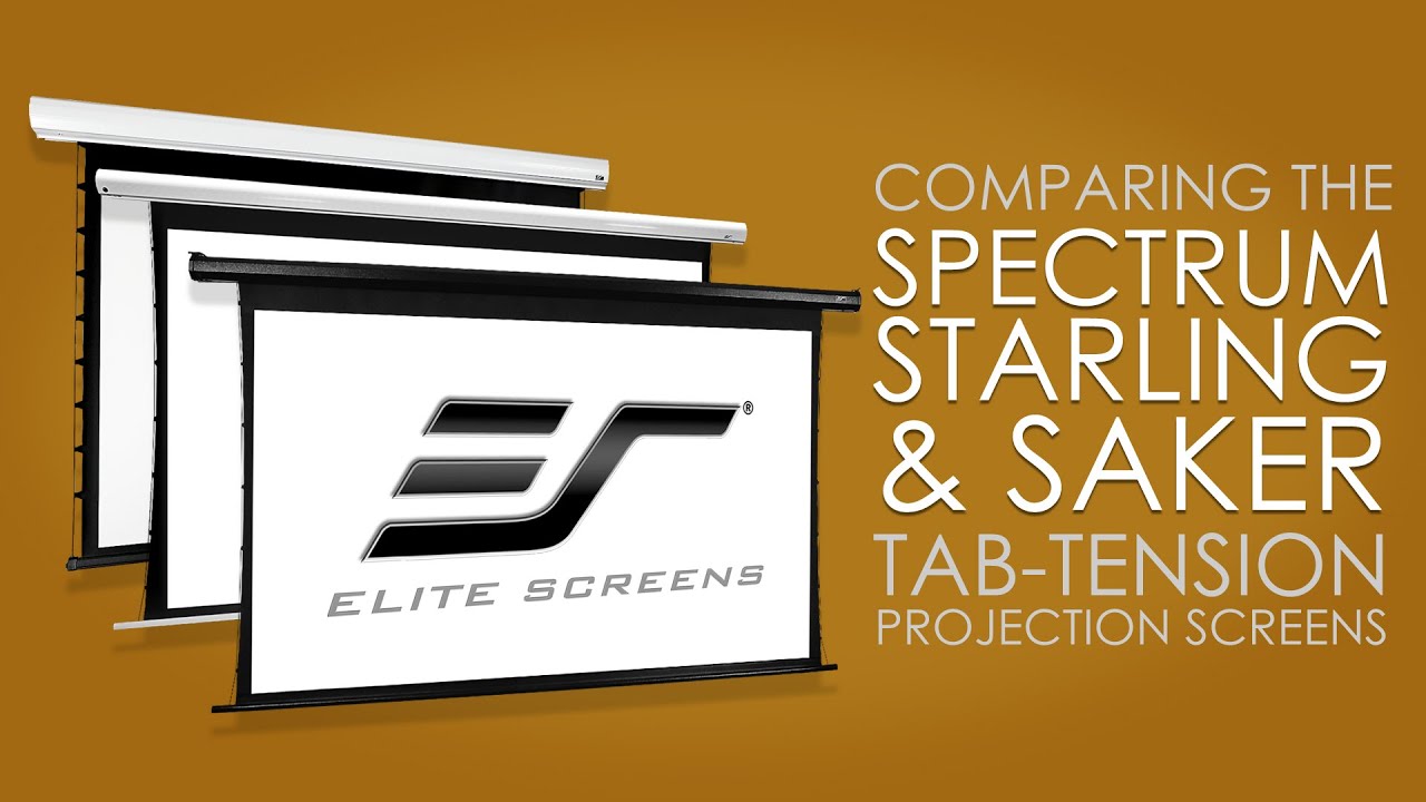 ✅ Сравнение экранов Spectrum Tab-Tension, Starling Tab-Tension и Saker Tab-Tension (для проекторов)
