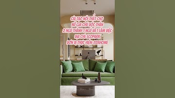 Cải tạo nội thất căn hộ 2 ngủ thành 1 ngủ 1 làm việc #thietkenoithat #thietkevathicongnoithat
