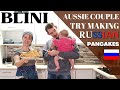 WE TRIED MAKING HOMEMADE RUSSIAN FOOD | Australian couple make blini in Russia | Our life in Russia