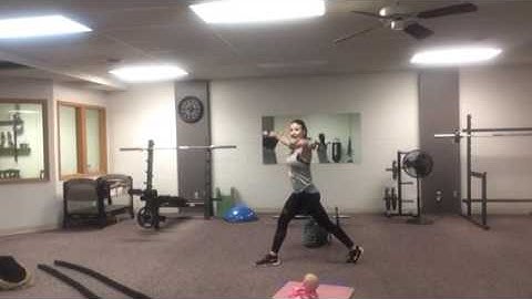Split squat lateral raise