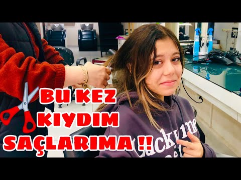 BU KEZ GİTTİ SAÇLARIM ! KISACIK SAÇLAR ! Saçlarımı Kestirdim !Kuaför Vlog. Tuana Zeybek