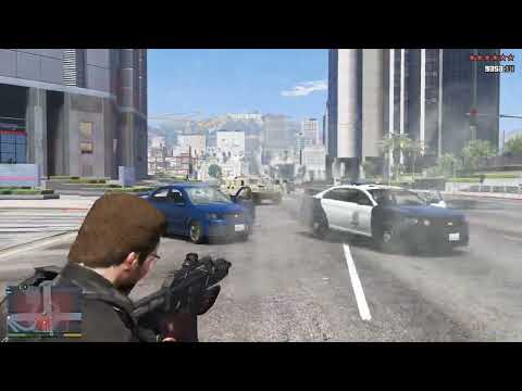 GTA 5 - Merryweather Hideout Shootout + Ten Star Escape