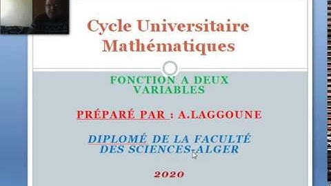 2020 - fonction à 2 variables-domaine de définition -universitaire